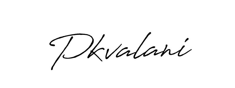 Use a signature maker to create a handwritten signature online. With this signature software, you can design (Antro_Vectra_Bolder) your own signature for name Pkvalani. Pkvalani signature style 7 images and pictures png