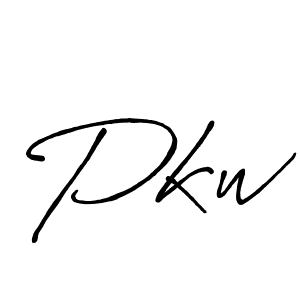 How to make Pkw signature? Antro_Vectra_Bolder is a professional autograph style. Create handwritten signature for Pkw name. Pkw signature style 7 images and pictures png