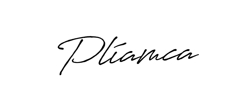Create a beautiful signature design for name Plíamca. With this signature (Antro_Vectra_Bolder) fonts, you can make a handwritten signature for free. Plíamca signature style 7 images and pictures png