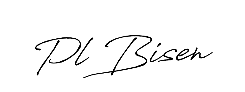 Create a beautiful signature design for name Pl Bisen. With this signature (Antro_Vectra_Bolder) fonts, you can make a handwritten signature for free. Pl Bisen signature style 7 images and pictures png