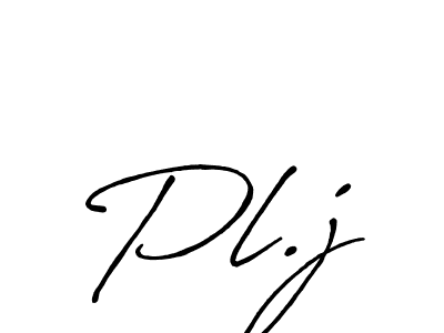 Make a beautiful signature design for name Pl.j. With this signature (Antro_Vectra_Bolder) style, you can create a handwritten signature for free. Pl.j signature style 7 images and pictures png