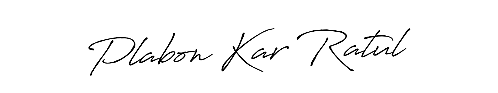 You should practise on your own different ways (Antro_Vectra_Bolder) to write your name (Plabon Kar Ratul) in signature. don't let someone else do it for you. Plabon Kar Ratul signature style 7 images and pictures png