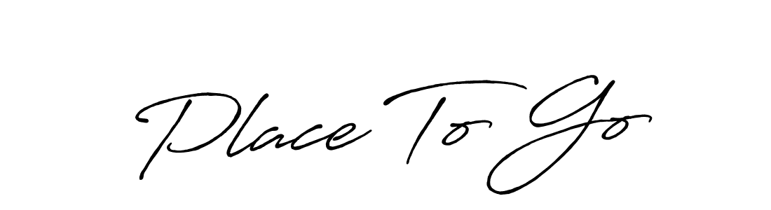 Use a signature maker to create a handwritten signature online. With this signature software, you can design (Antro_Vectra_Bolder) your own signature for name Place To Go. Place To Go signature style 7 images and pictures png