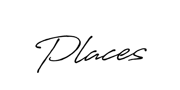 How to make Places signature? Antro_Vectra_Bolder is a professional autograph style. Create handwritten signature for Places name. Places signature style 7 images and pictures png