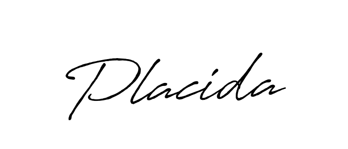 How to make Placida name signature. Use Antro_Vectra_Bolder style for creating short signs online. This is the latest handwritten sign. Placida signature style 7 images and pictures png