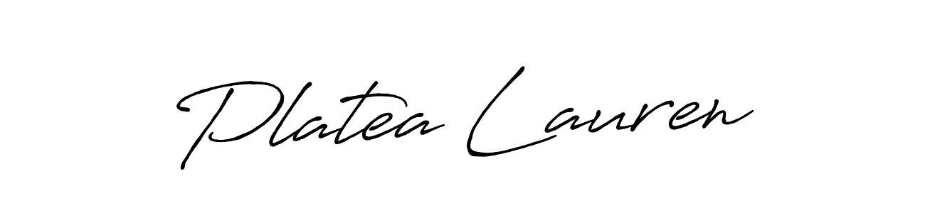 How to make Platea Lauren signature? Antro_Vectra_Bolder is a professional autograph style. Create handwritten signature for Platea Lauren name. Platea Lauren signature style 7 images and pictures png