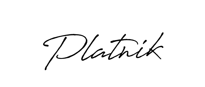Use a signature maker to create a handwritten signature online. With this signature software, you can design (Antro_Vectra_Bolder) your own signature for name Platnik. Platnik signature style 7 images and pictures png