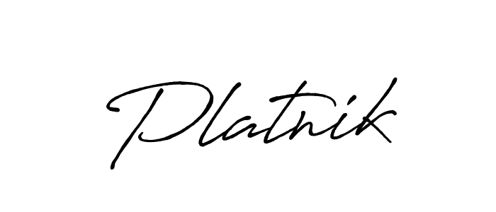 Use a signature maker to create a handwritten signature online. With this signature software, you can design (Antro_Vectra_Bolder) your own signature for name Platnik. Platnik signature style 7 images and pictures png