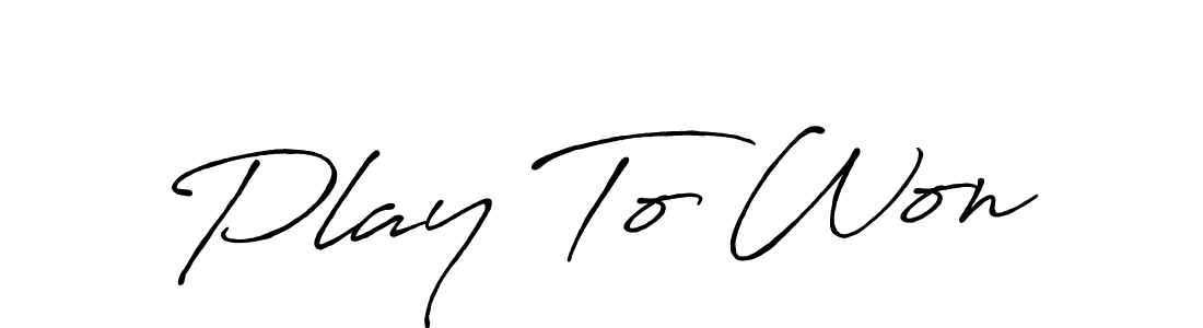 if you are searching for the best signature style for your name Play To Won. so please give up your signature search. here we have designed multiple signature styles  using Antro_Vectra_Bolder. Play To Won signature style 7 images and pictures png