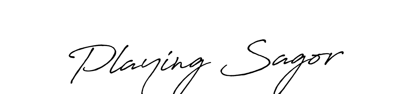 Also You can easily find your signature by using the search form. We will create Playing Sagor name handwritten signature images for you free of cost using Antro_Vectra_Bolder sign style. Playing Sagor signature style 7 images and pictures png