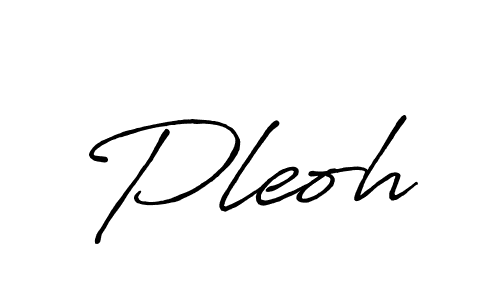 Make a beautiful signature design for name Pleoh. With this signature (Antro_Vectra_Bolder) style, you can create a handwritten signature for free. Pleoh signature style 7 images and pictures png