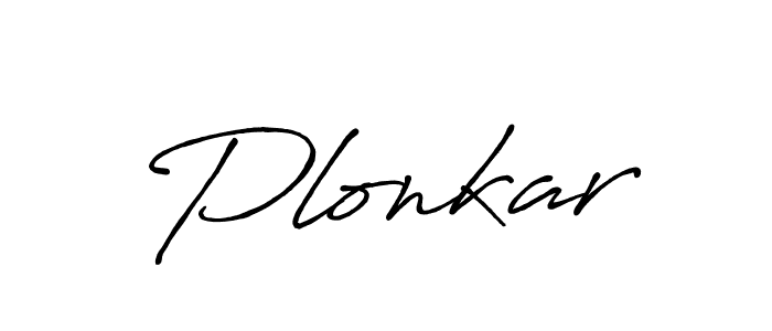 How to make Plonkar signature? Antro_Vectra_Bolder is a professional autograph style. Create handwritten signature for Plonkar name. Plonkar signature style 7 images and pictures png