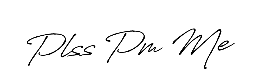 How to make Plss Pm Me signature? Antro_Vectra_Bolder is a professional autograph style. Create handwritten signature for Plss Pm Me name. Plss Pm Me signature style 7 images and pictures png