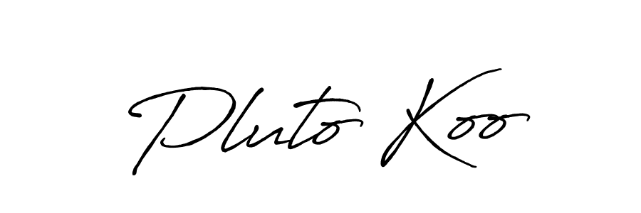 Once you've used our free online signature maker to create your best signature Antro_Vectra_Bolder style, it's time to enjoy all of the benefits that Pluto Koo name signing documents. Pluto Koo signature style 7 images and pictures png