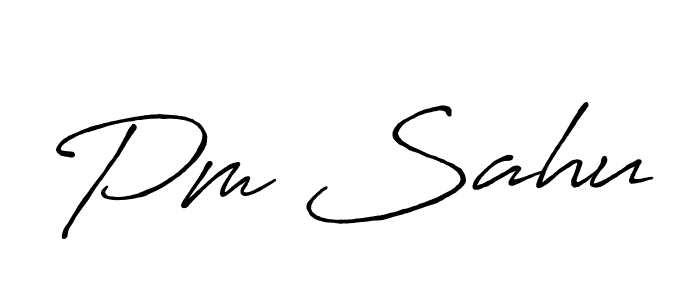 Antro_Vectra_Bolder is a professional signature style that is perfect for those who want to add a touch of class to their signature. It is also a great choice for those who want to make their signature more unique. Get Pm Sahu name to fancy signature for free. Pm Sahu signature style 7 images and pictures png