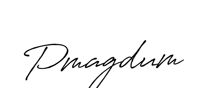 Pmagdum stylish signature style. Best Handwritten Sign (Antro_Vectra_Bolder) for my name. Handwritten Signature Collection Ideas for my name Pmagdum. Pmagdum signature style 7 images and pictures png