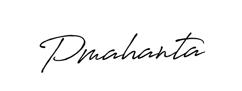 How to make Pmahanta name signature. Use Antro_Vectra_Bolder style for creating short signs online. This is the latest handwritten sign. Pmahanta signature style 7 images and pictures png