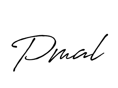 Make a beautiful signature design for name Pmal. With this signature (Antro_Vectra_Bolder) style, you can create a handwritten signature for free. Pmal signature style 7 images and pictures png