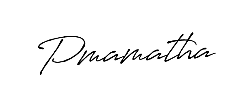 Similarly Antro_Vectra_Bolder is the best handwritten signature design. Signature creator online .You can use it as an online autograph creator for name Pmamatha. Pmamatha signature style 7 images and pictures png
