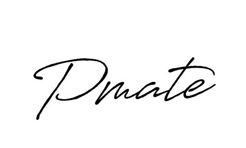 How to make Pmate signature? Antro_Vectra_Bolder is a professional autograph style. Create handwritten signature for Pmate name. Pmate signature style 7 images and pictures png