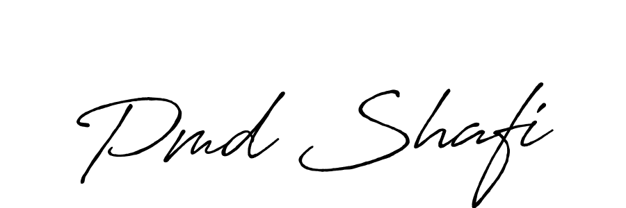 How to make Pmd Shafi name signature. Use Antro_Vectra_Bolder style for creating short signs online. This is the latest handwritten sign. Pmd Shafi signature style 7 images and pictures png