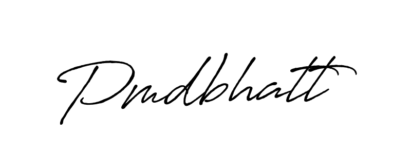 Create a beautiful signature design for name Pmdbhatt. With this signature (Antro_Vectra_Bolder) fonts, you can make a handwritten signature for free. Pmdbhatt signature style 7 images and pictures png
