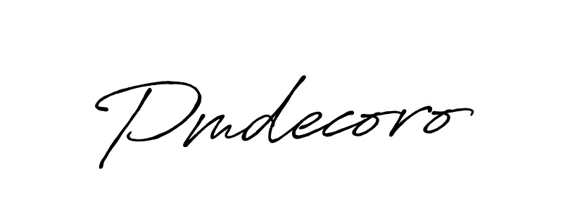 You should practise on your own different ways (Antro_Vectra_Bolder) to write your name (Pmdecoro) in signature. don't let someone else do it for you. Pmdecoro signature style 7 images and pictures png