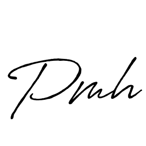 Also we have Pmh name is the best signature style. Create professional handwritten signature collection using Antro_Vectra_Bolder autograph style. Pmh signature style 7 images and pictures png