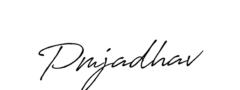 How to make Pmjadhav signature? Antro_Vectra_Bolder is a professional autograph style. Create handwritten signature for Pmjadhav name. Pmjadhav signature style 7 images and pictures png