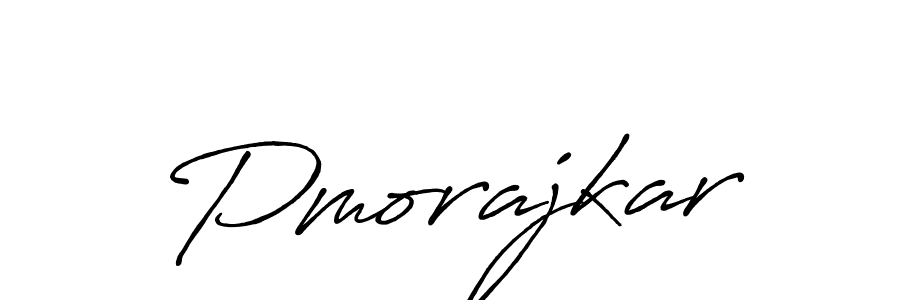 Also we have Pmorajkar name is the best signature style. Create professional handwritten signature collection using Antro_Vectra_Bolder autograph style. Pmorajkar signature style 7 images and pictures png