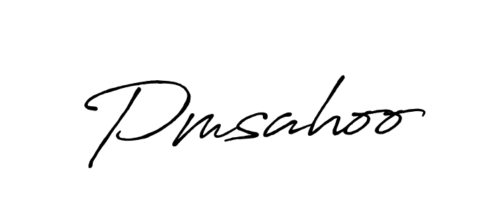 Create a beautiful signature design for name Pmsahoo. With this signature (Antro_Vectra_Bolder) fonts, you can make a handwritten signature for free. Pmsahoo signature style 7 images and pictures png