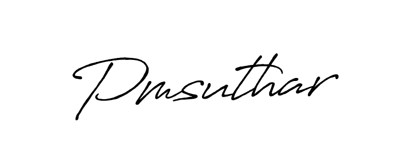 Create a beautiful signature design for name Pmsuthar. With this signature (Antro_Vectra_Bolder) fonts, you can make a handwritten signature for free. Pmsuthar signature style 7 images and pictures png