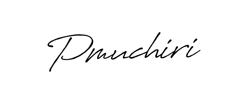 Create a beautiful signature design for name Pmuchiri. With this signature (Antro_Vectra_Bolder) fonts, you can make a handwritten signature for free. Pmuchiri signature style 7 images and pictures png
