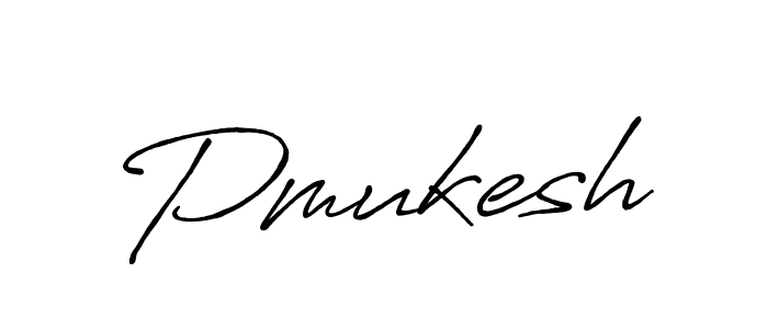 Use a signature maker to create a handwritten signature online. With this signature software, you can design (Antro_Vectra_Bolder) your own signature for name Pmukesh. Pmukesh signature style 7 images and pictures png