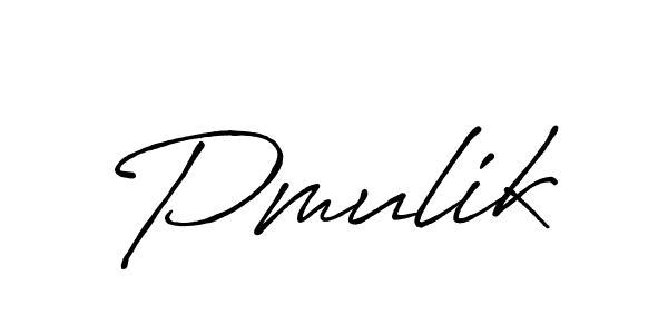 Design your own signature with our free online signature maker. With this signature software, you can create a handwritten (Antro_Vectra_Bolder) signature for name Pmulik. Pmulik signature style 7 images and pictures png