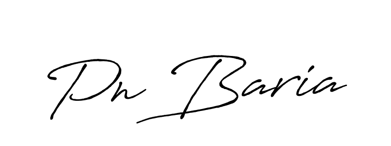Design your own signature with our free online signature maker. With this signature software, you can create a handwritten (Antro_Vectra_Bolder) signature for name Pn Baria. Pn Baria signature style 7 images and pictures png