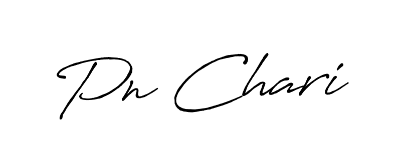 if you are searching for the best signature style for your name Pn Chari. so please give up your signature search. here we have designed multiple signature styles  using Antro_Vectra_Bolder. Pn Chari signature style 7 images and pictures png