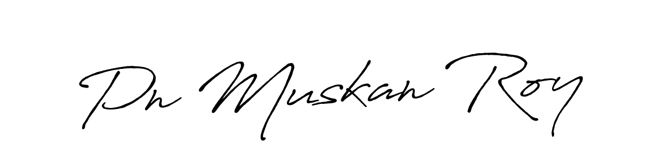 if you are searching for the best signature style for your name Pn Muskan Roy. so please give up your signature search. here we have designed multiple signature styles  using Antro_Vectra_Bolder. Pn Muskan Roy signature style 7 images and pictures png