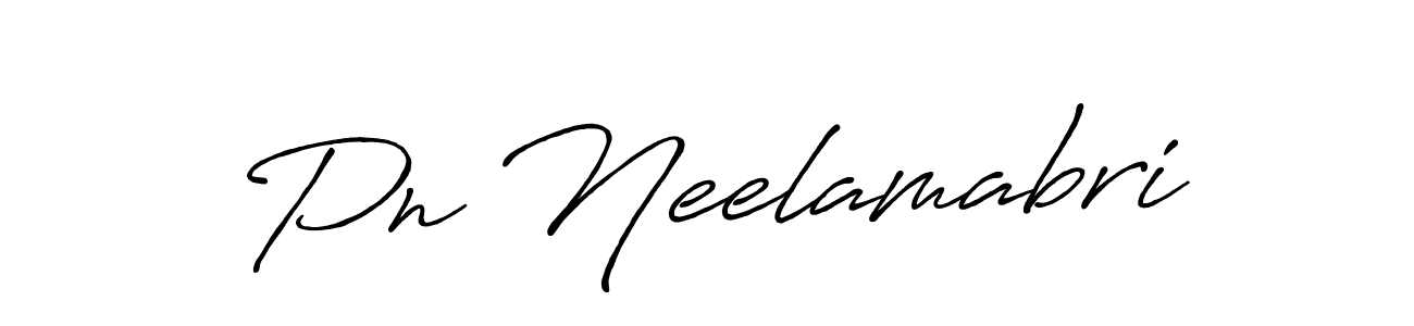 Make a beautiful signature design for name Pn Neelamabri. Use this online signature maker to create a handwritten signature for free. Pn Neelamabri signature style 7 images and pictures png
