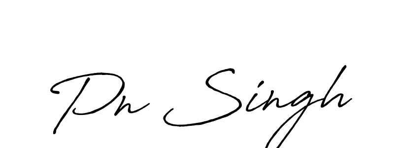 Design your own signature with our free online signature maker. With this signature software, you can create a handwritten (Antro_Vectra_Bolder) signature for name Pn Singh. Pn Singh signature style 7 images and pictures png