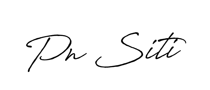 Also You can easily find your signature by using the search form. We will create Pn Siti name handwritten signature images for you free of cost using Antro_Vectra_Bolder sign style. Pn Siti signature style 7 images and pictures png