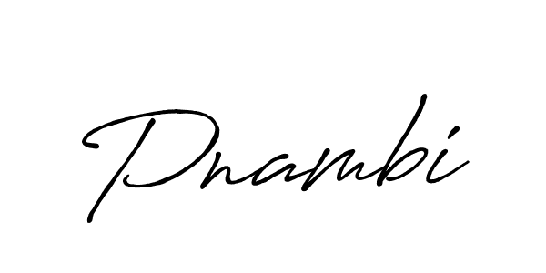 How to make Pnambi signature? Antro_Vectra_Bolder is a professional autograph style. Create handwritten signature for Pnambi name. Pnambi signature style 7 images and pictures png