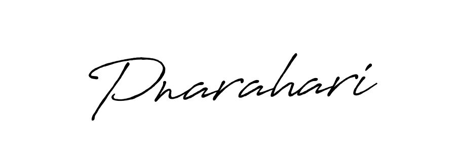 Use a signature maker to create a handwritten signature online. With this signature software, you can design (Antro_Vectra_Bolder) your own signature for name Pnarahari. Pnarahari signature style 7 images and pictures png