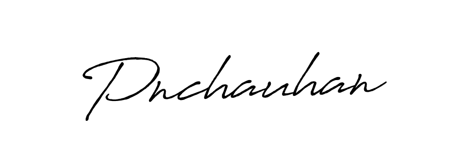 Use a signature maker to create a handwritten signature online. With this signature software, you can design (Antro_Vectra_Bolder) your own signature for name Pnchauhan. Pnchauhan signature style 7 images and pictures png