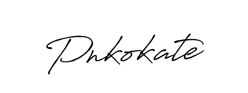 Use a signature maker to create a handwritten signature online. With this signature software, you can design (Antro_Vectra_Bolder) your own signature for name Pnkokate. Pnkokate signature style 7 images and pictures png