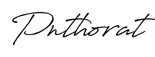 Make a beautiful signature design for name Pnthorat. With this signature (Antro_Vectra_Bolder) style, you can create a handwritten signature for free. Pnthorat signature style 7 images and pictures png