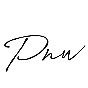 Make a beautiful signature design for name Pnw. With this signature (Antro_Vectra_Bolder) style, you can create a handwritten signature for free. Pnw signature style 7 images and pictures png