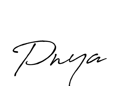 Create a beautiful signature design for name Pnya. With this signature (Antro_Vectra_Bolder) fonts, you can make a handwritten signature for free. Pnya signature style 7 images and pictures png