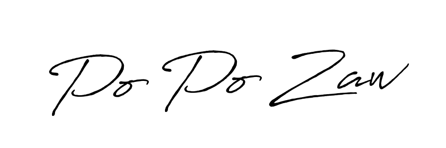 You can use this online signature creator to create a handwritten signature for the name Po Po Zaw. This is the best online autograph maker. Po Po Zaw signature style 7 images and pictures png