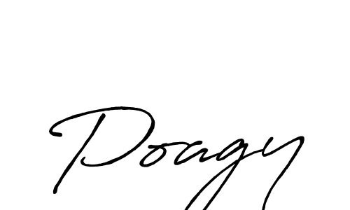 Use a signature maker to create a handwritten signature online. With this signature software, you can design (Antro_Vectra_Bolder) your own signature for name Poagy. Poagy signature style 7 images and pictures png